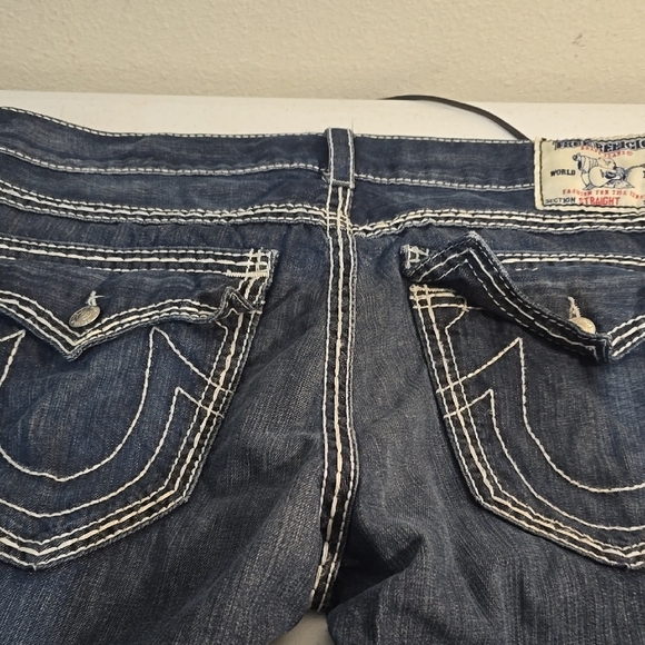 True Religion Men's Dark Blue Jeans - Picture 4 of 5